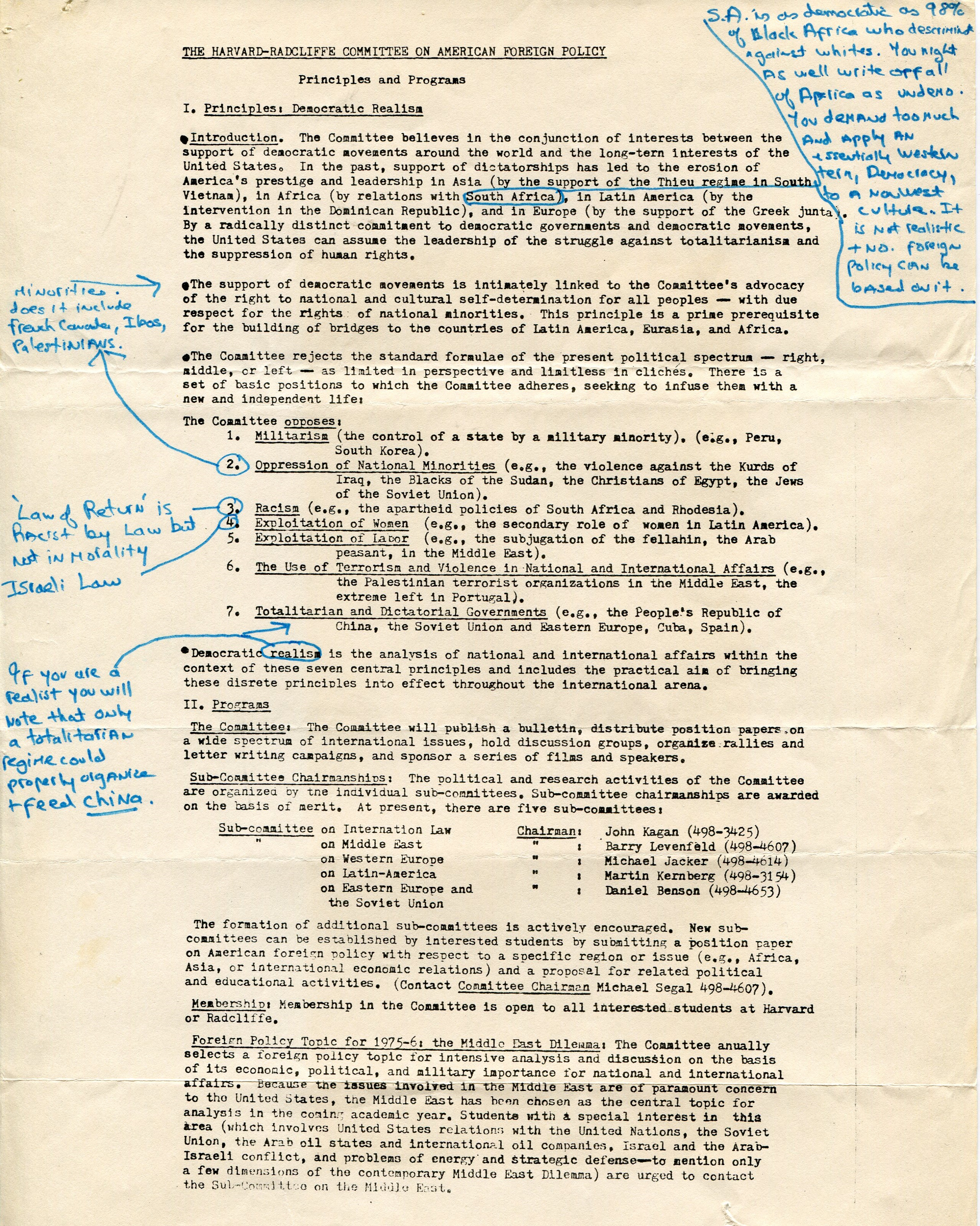 Harvard Committee on American Foreign Policy